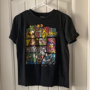 Old Navy Kids Mario Black Graphic T-Shirt
